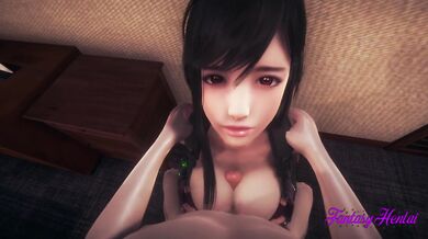 Final Fantasy VII Hentai 3D - cums on Tifa's Tits, Pussy and Mouth