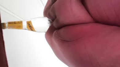 BBWFISTSLUT extreme anal bottle insertion