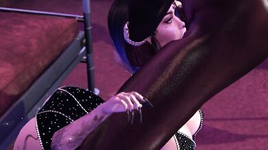 SECOND LIFE - Slut Secretary fucks her boss at the club!