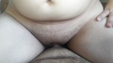 College girl with big boobs riding my cock and get creampie! No condom