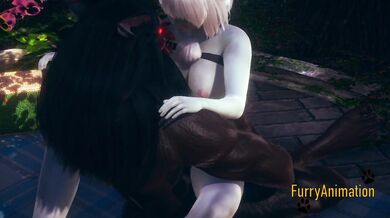 Furry Hentai - Devil Wolf Fucks Rabbit