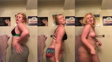 Sexy strip dance