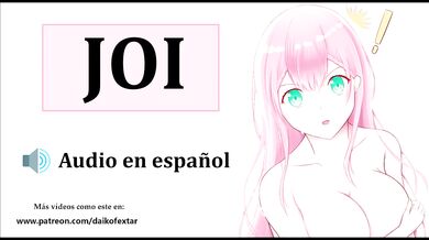 JOI hentai, with the teacher. Spanish audio.