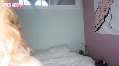 I let my bbw stepdaughter strip, titty fuck and ride me