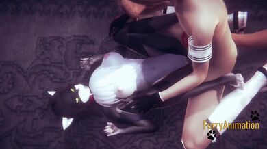 Furry Hentai 3D - DogBoy and Cat Have Hard Sex 2/2