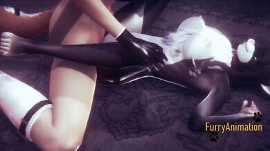 Furry Hentai 3D - DogBoy and Cat Have Hard Sex 2/2