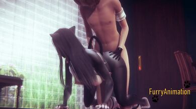 Furry Hentai 3D - DogBoy and Cat Have Hard Sex 2/2
