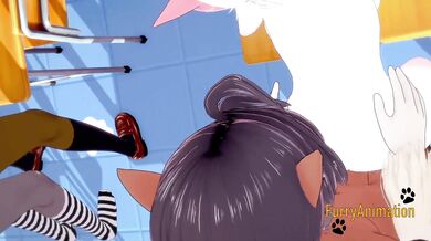Furry Hentai 3D Yiff - Orgy Furry in a Classroom