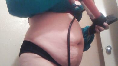 Huge Belly Inflation w/ Bike Pump and Chugging Part One