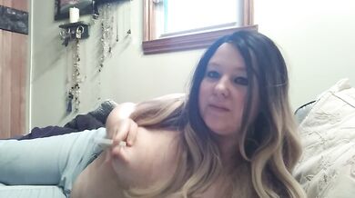 Topless smoking short joi