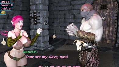 Dungeon Slaves: Busty princess doing a realy good blowjob