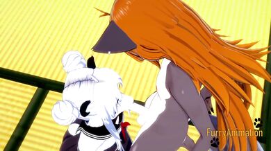 Furry Hentai 3D Yiff - Grey Fox & Panda Bear First Time Sex