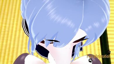 Furry Hentai 3D Yiff - Grey Fox & Panda Bear First Time Sex