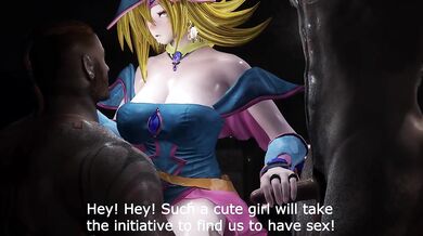 Skyrim black magican girl fucked by two machos in unmanned warehouse