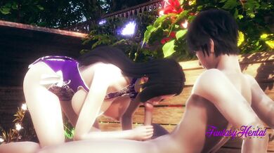 One Piece Hentai 3D - Boa Hancock Hard Sex in the garden