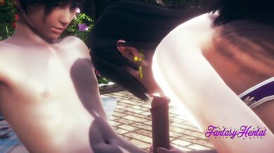 One Piece Hentai 3D - Boa Hancock Hard Sex in the garden