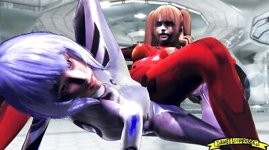 Rei Ayanami and Asuka Langley 3D SFM HENTAI