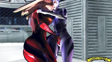 Rei Ayanami and Asuka Langley 3D SFM HENTAI