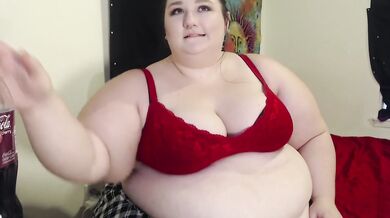 SSBBW Chugging and Burping | 2-Liter Soda Bloat | Veronika Jade
