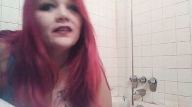 Huge Shower Hose Enema in Bikini