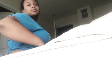 Doing a little mouth act and showing off my asshole/milky tits