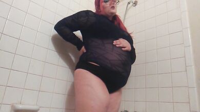 9+ inches Gained Shower Hose Belly Inflation