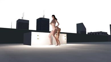 Rooftop Sex Allows Me Room To Grow - Giantess Sex & Breast Expansion