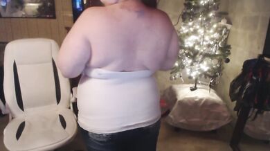 DAYTONA HALE! Jeans and tank strip BBW