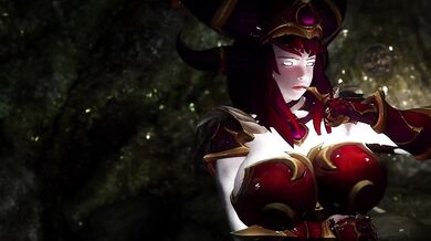 skyrim red Dragon Queen Alexstrasza troll sex