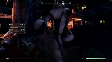 Skyrim: Succubus Ahri Fucks Heimskr to death in whiterun