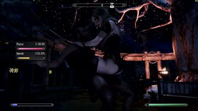 Skyrim: Succubus Ahri Fucks Heimskr to death in whiterun