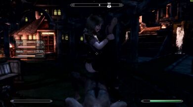 Skyrim: Succubus Ahri Fucks Heimskr to death in whiterun