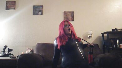 Air Inflation in Shiny Catsuit Commission