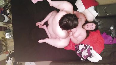 Birdseye view of a passionate missionary fuck