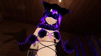 Virtual Lap Dance From Hot Blind Folded Bondage Fox Girl