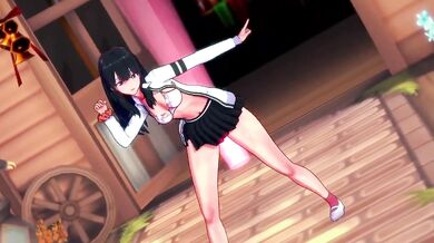 [MMD]Takarada Rikka-Cat Food[by maro-chan]