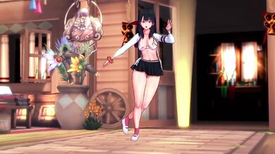 [MMD]Takarada Rikka-Cat Food[by maro-chan]