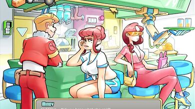 SPACE RESCUE CODE PINK 4.5: SAUNA JOY WITH RED HEAD TEENS