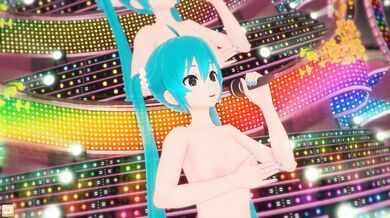 (3D Hentai) Hatsune Miku sings and dance naked (はつね ミク、, 初音 ミク, Vocaloid)