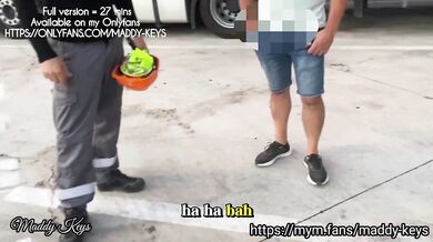 Maddy Kes - J just offered this truck driver a on camera! He fucked me in front of his colleague