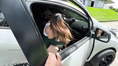 Creampie in public with the Uber driver after finding out my boyfriend cheated on me.