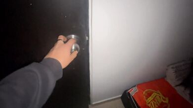 With the rain my stepsister stayed in my room and...