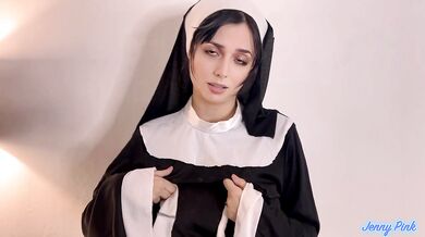 Busty BLASPHEMOUS Nun Wants STRONG SEX and Gets Cum on Her Face