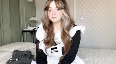 Teen part-time sexy Maid getting caught on web camera in hotel. Dripping wet pussy for extra tip