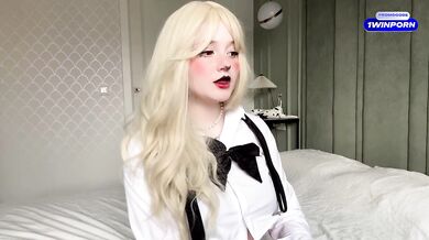 goth Devil's daughter masturbates and cums hard. Real 50k porn full video
