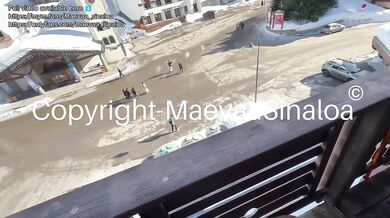 Maevaa Sinaloa - VLOG PORN - I get fucked on the balcony of a hotel in full view of everyone
