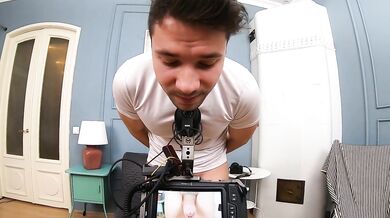 Behind the scenes - deepthroat blowjob and sex with a photographer - Light Fairy & Olivertrunk