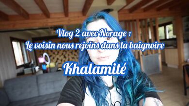 The neighbor surprises us and then takes us!! (VLOG #2 - French Threesome with Norage)