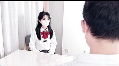 Special treatment for female college students.Fernal doctor cum into JK senior sister's small pussy
