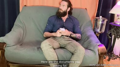 Torn pantyhose on secretary slut and fucked right at work (with subs)